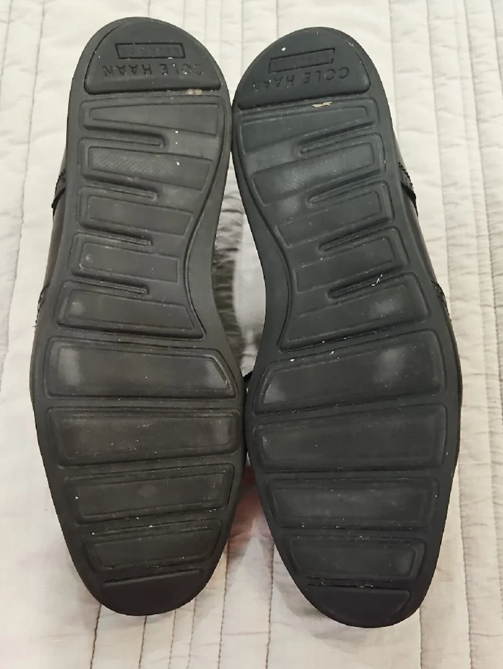 Cole Haan Black Leather Wingtip Oxfords